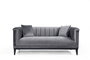 Atelier Del Sofa Trendy - Sofá de 2 plazas con sofacama - Gris oscuro